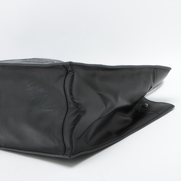 Yves Saint Laurent Rive Gauche Leather Tote Bag Black - Picture 3 of 9